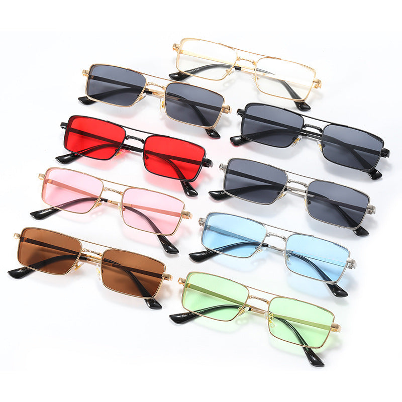 Damen modische rechteckige Sonnenbrille mit luxuriösem Rahmen Brehn