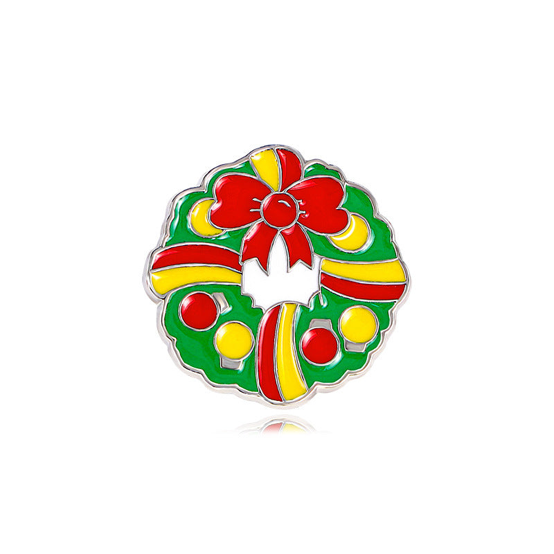 Dekorativer Emaille-Weihnachtsbaum-Anstecker Brehn