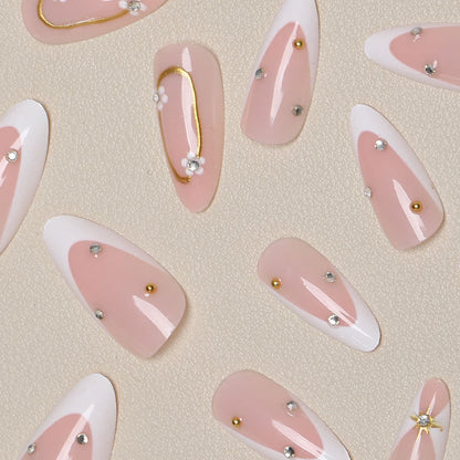 Elegante Floral Stiletto Nagelkunst