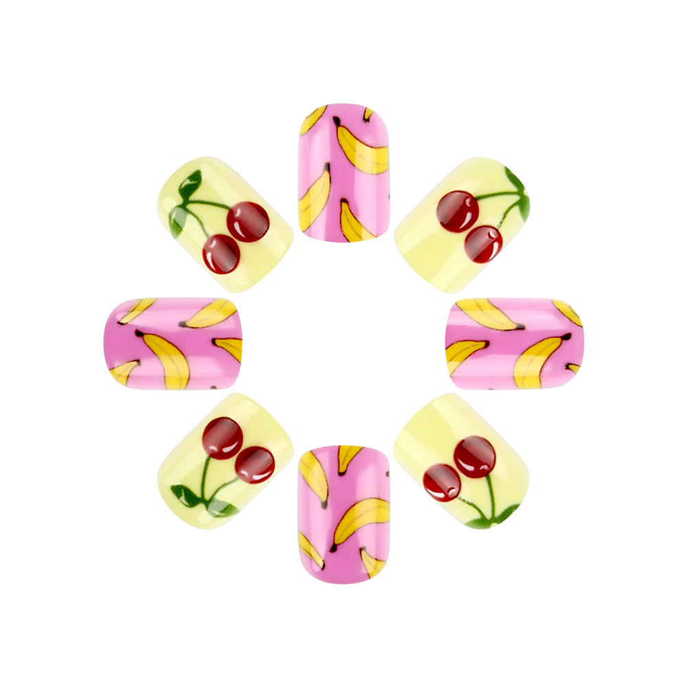 Spaß Obst-Thema Press-On Nagelkunst Set Brehn