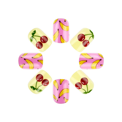 Spaß Obst-Thema Press-On Nagelkunst Set Brehn