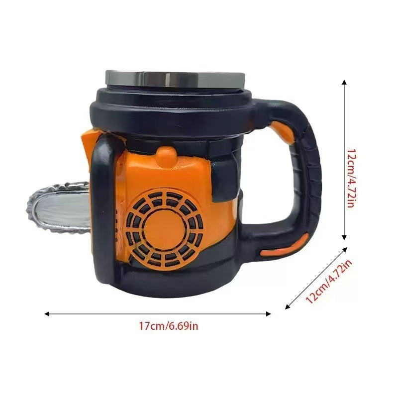 Kaffeetasse im Kettensägen-Design Brehn