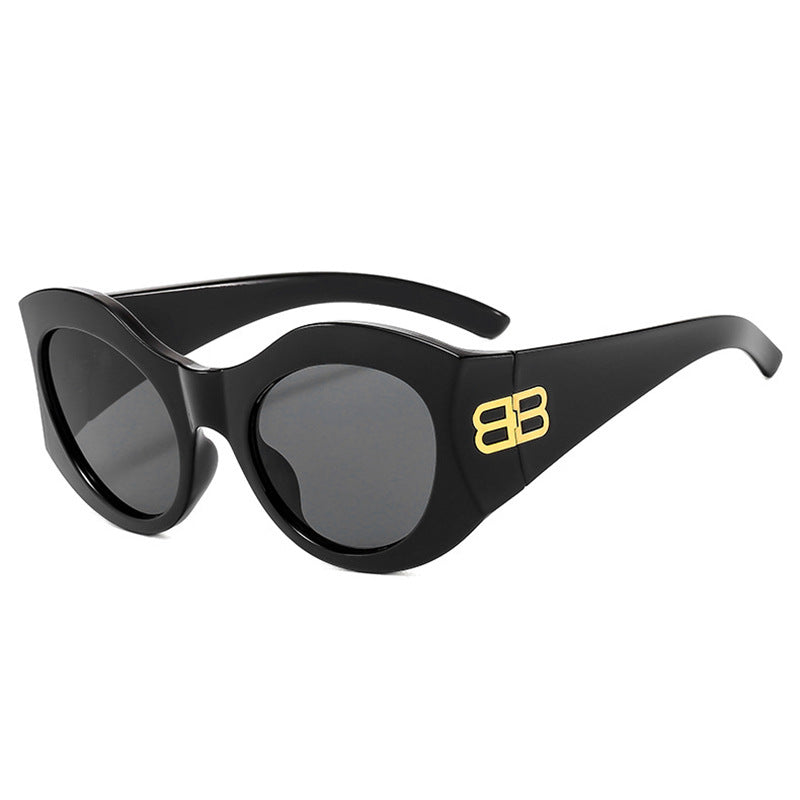 Damen Designer Cat-Eye Sonnenbrille mit elegantem Profil und UV-Schutz Brehn