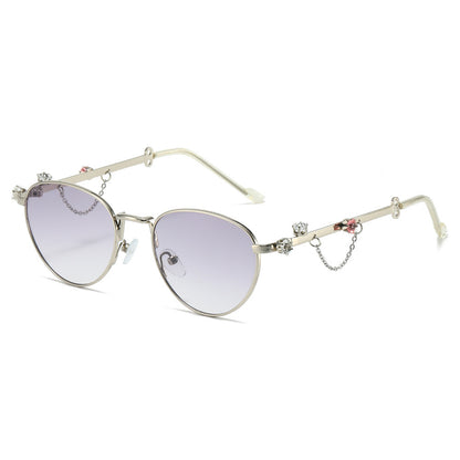 Dekorative Strass Katzenaugen-Sonnenbrille Brehn