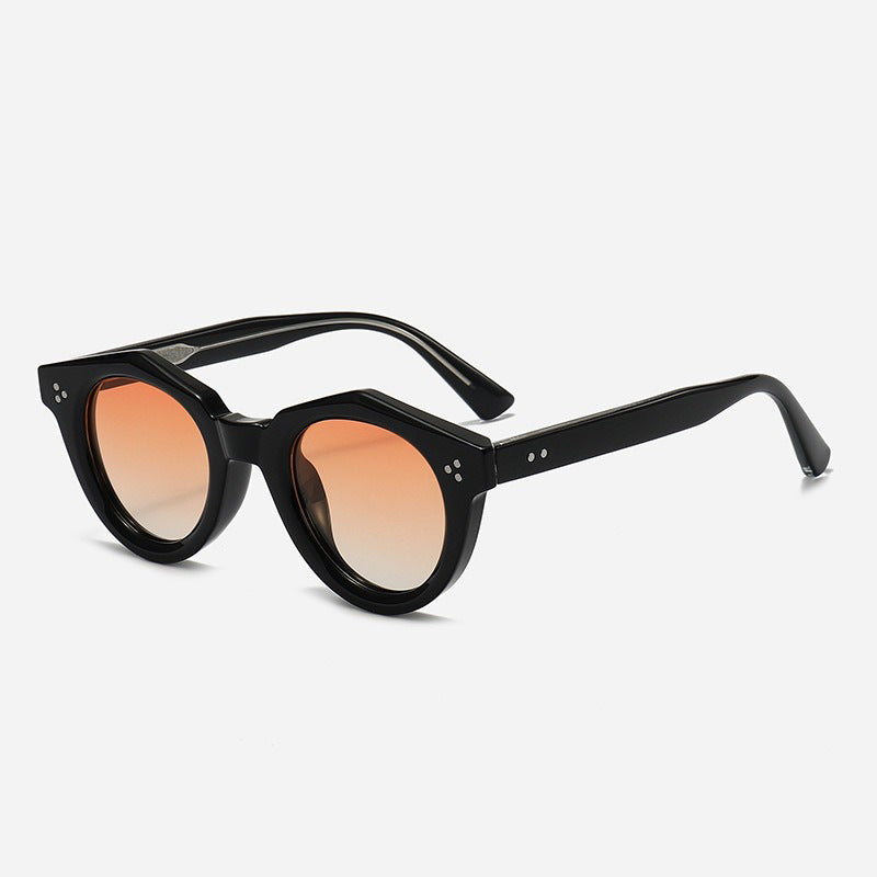 Damen Designer-Sonnenbrille mit polygonalem Rahmen und modischen Akzenten Brehn