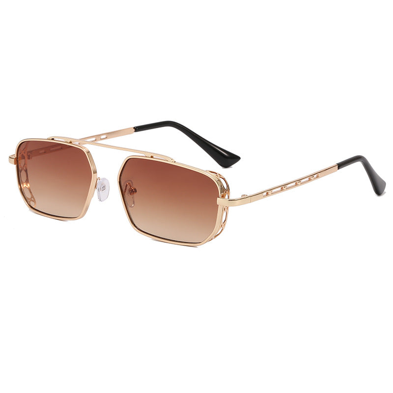 Damen modische Sonnenbrille im modernen Hexagon-Design Brehn