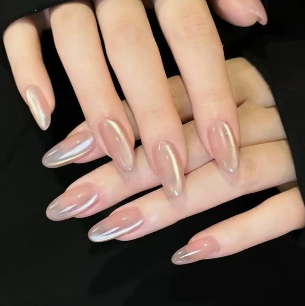 Premium Glänzende Mandel Form Nagelverlängerungen Brehn
