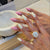 Verspieltes gepunktetes Press-On-Nagelset Brehn