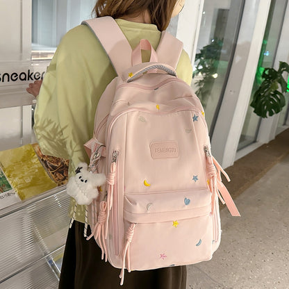 Stylischer Bestickter täglicher Rucksack Brehn