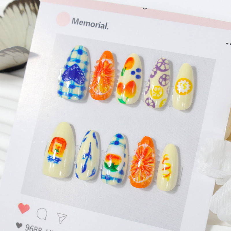 Kreative Frucht Nagelkunst Brehn