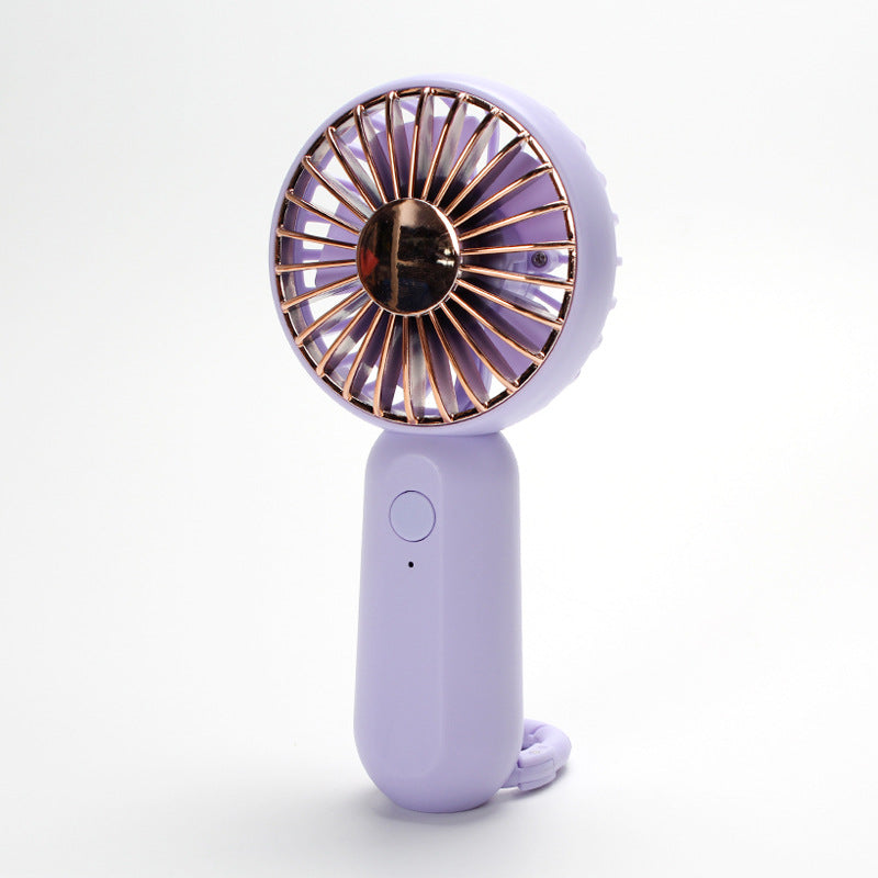 Unisex nan tragbarer Mini-Handventilator mit USB-Aufladung und Trageschlaufe Brehn