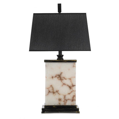 Zeitgenössische Marmor- und Stofftischlampe