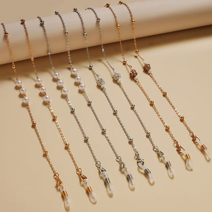 Elegante Kunstperlen Brillen Kette Brehn