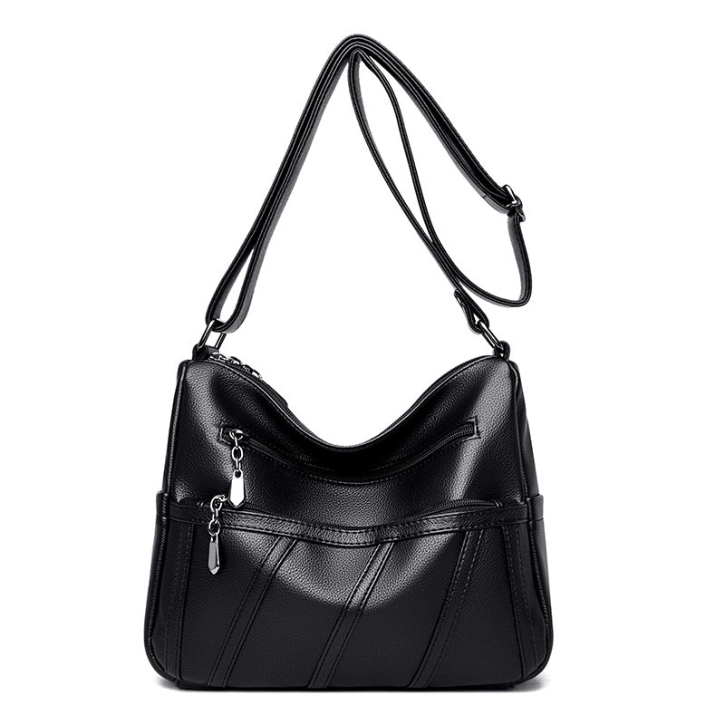 Elegante Schultertasche mit Reißverschlussdetails Brehn