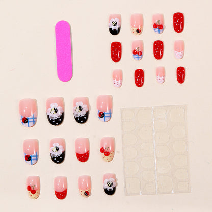 Dekoratives 3D Obst- und Insekten-Nagelkunst-Set Brehn