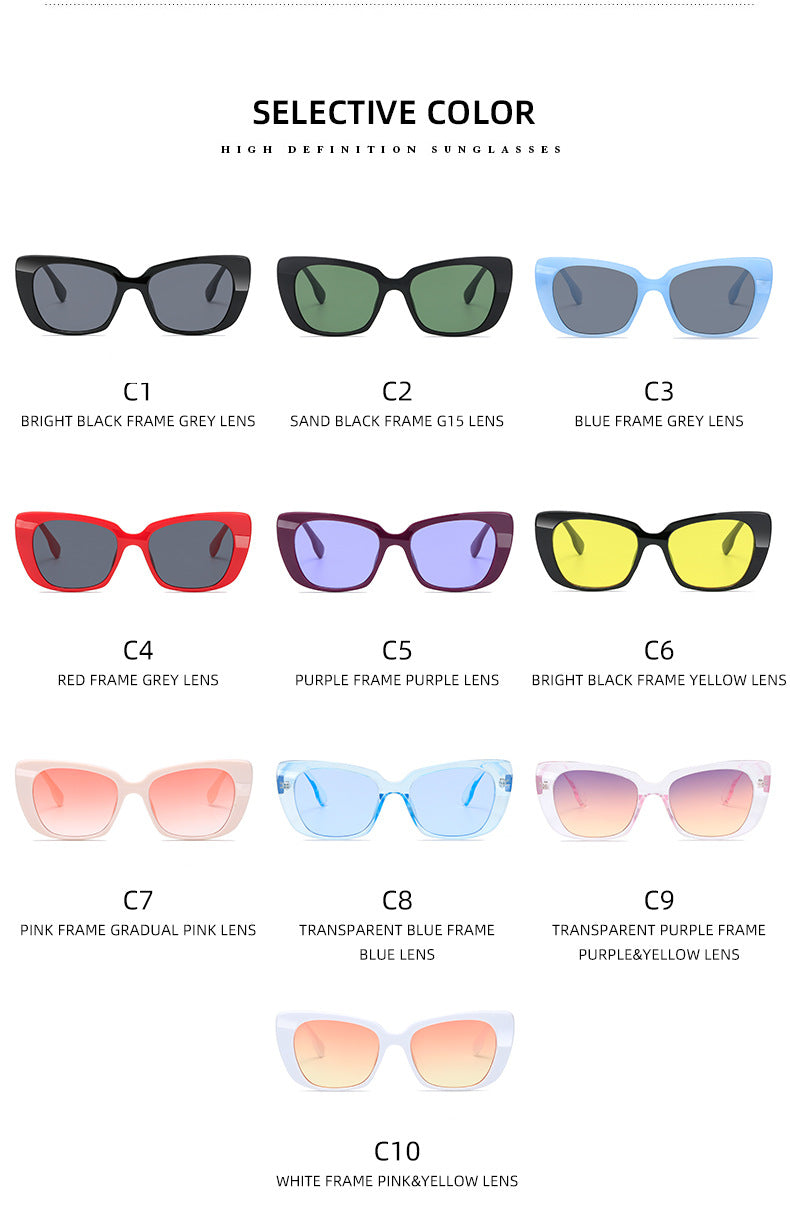 Damen modische quadratische Sonnenbrille mit komfortablem Tragegefühl Brehn