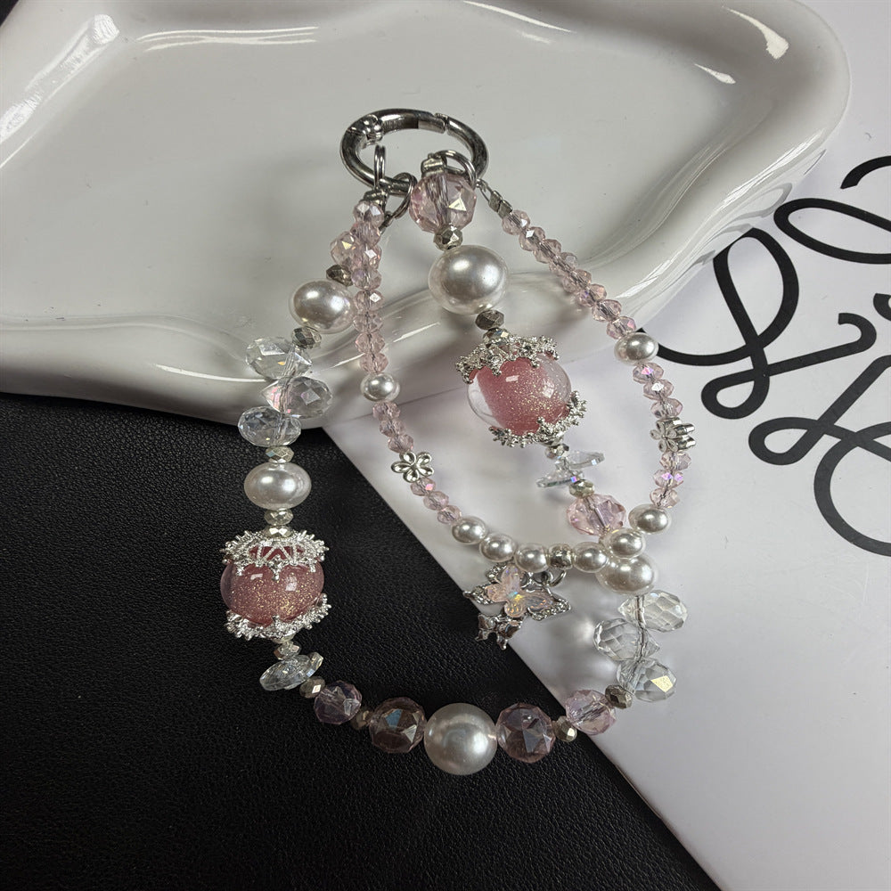 Modischer Perlen Charm Schlüsselanhänger Brehn