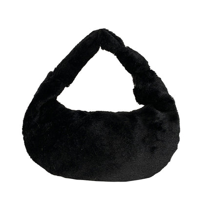 Weiche Plüsch Alltags-Handtasche