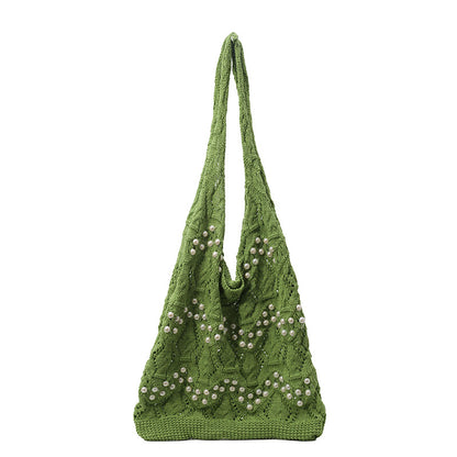 Handgefertigte Veredelte Stricktasche