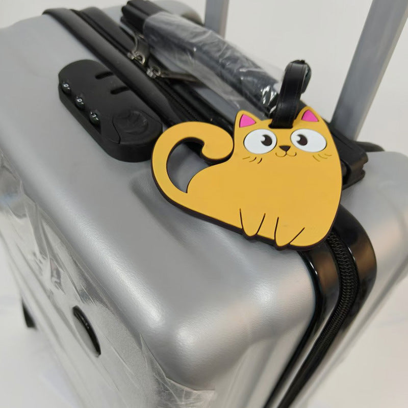 Niedlicher Katzen-Themen Gepäckanhänger Brehn