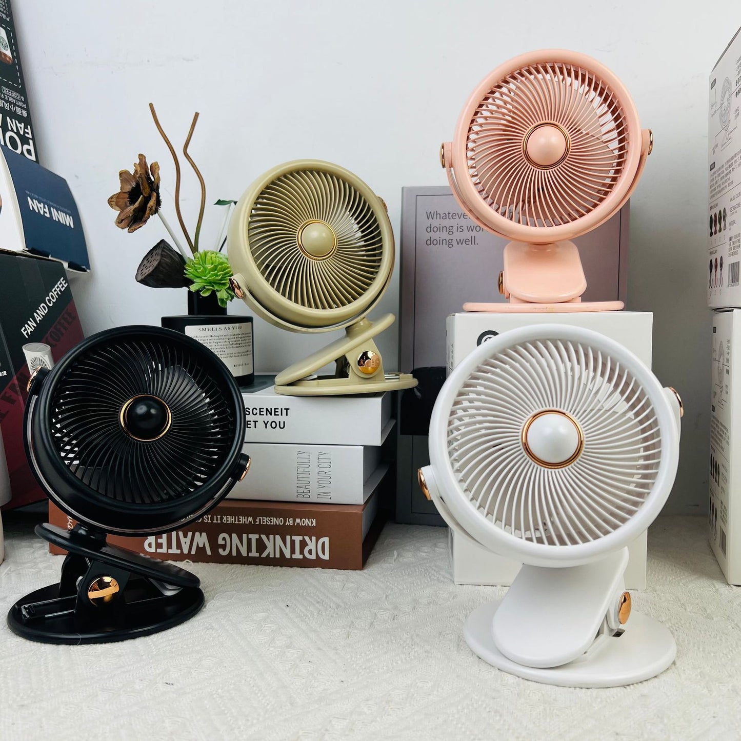 Süßer Tiermotiv Tragbarer Schreibtischventilator Brehn