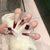 Elegantes dekoratives Press-On-Nagelkunst-Set Brehn