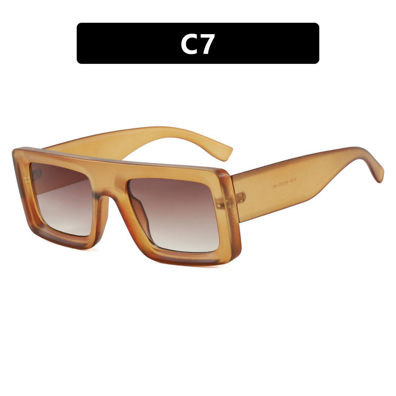 Damen modische quadratische Sonnenbrille mit robustem Rahmen und schützenden Gläsern Brehn
