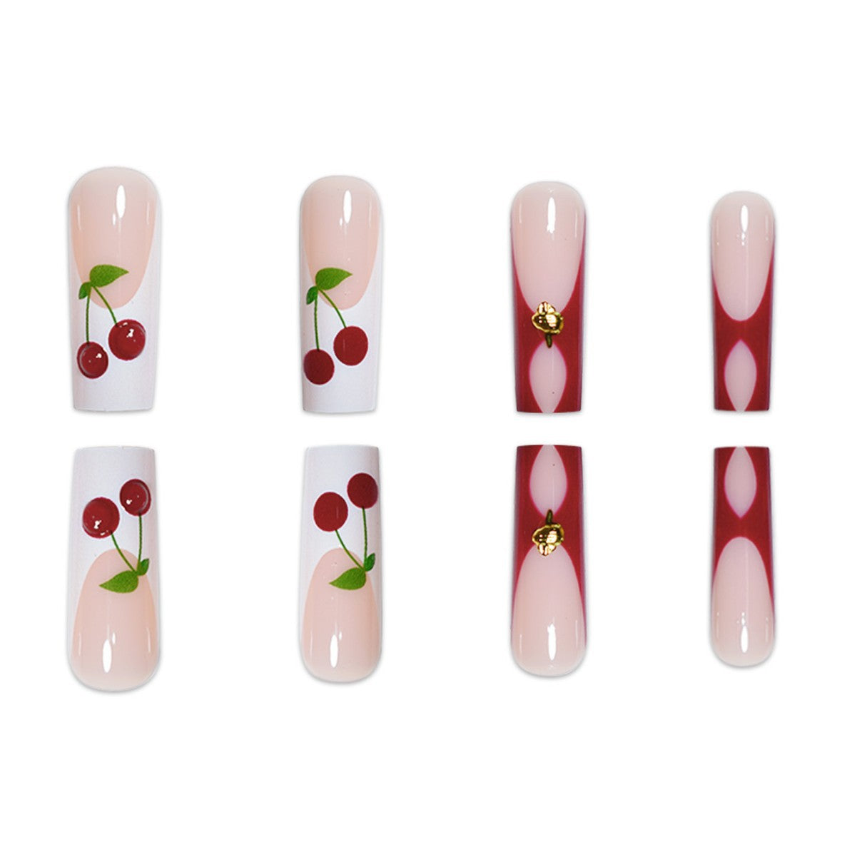 Künstlerische Lange Nail Art Extensions Brehn