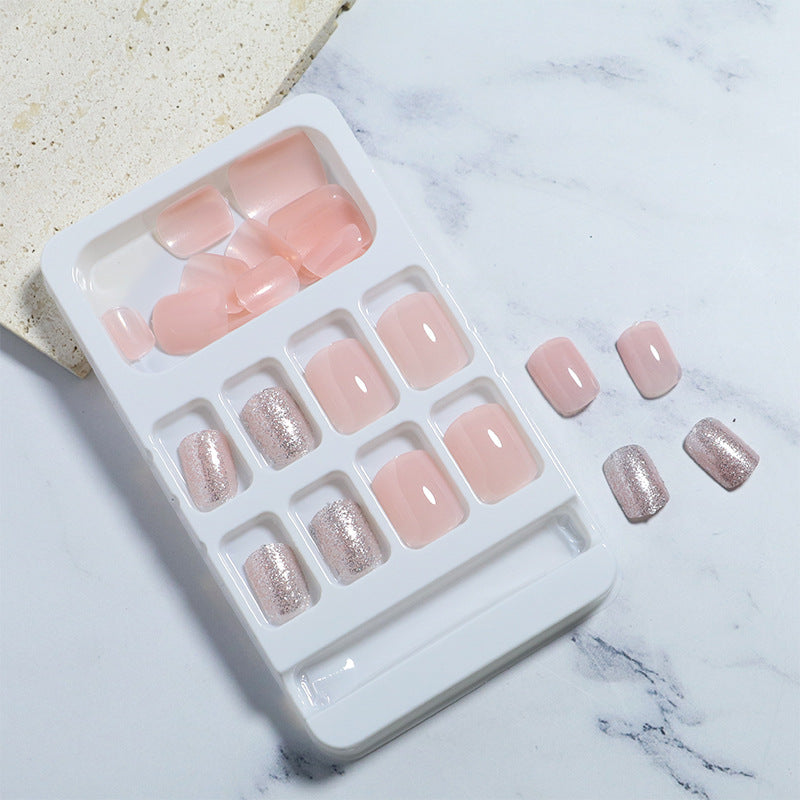 Premium Glänzendes Press-On Nagelset Brehn