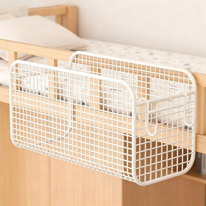 Über-Bett Drei-Compartment Metall-Mesh Hängende Nachttisch Organizer Caddy