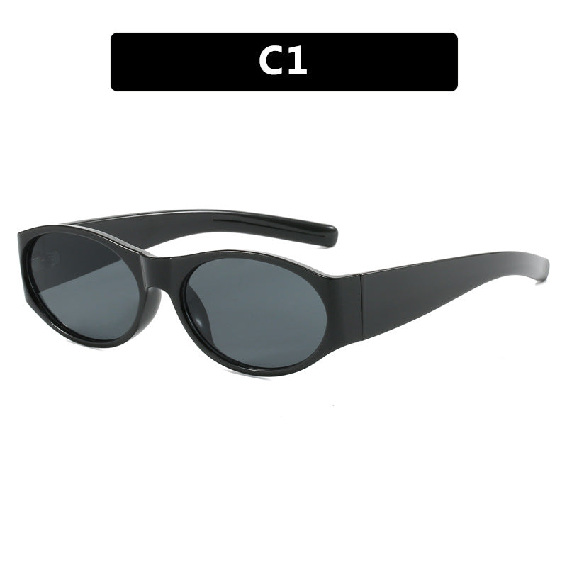 Damen modische Sonnenbrille mit elegantem, ovalem Design und UV-Schutz Brehn