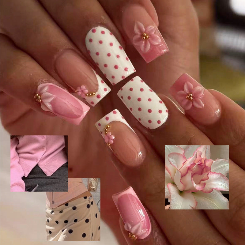 Blumenmuster Nagelspitzen Set Brehn