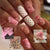 Blumenmuster Nagelspitzen Set Brehn