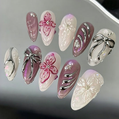 Künstliche Fingernägel mit eleganten Designs Brehn