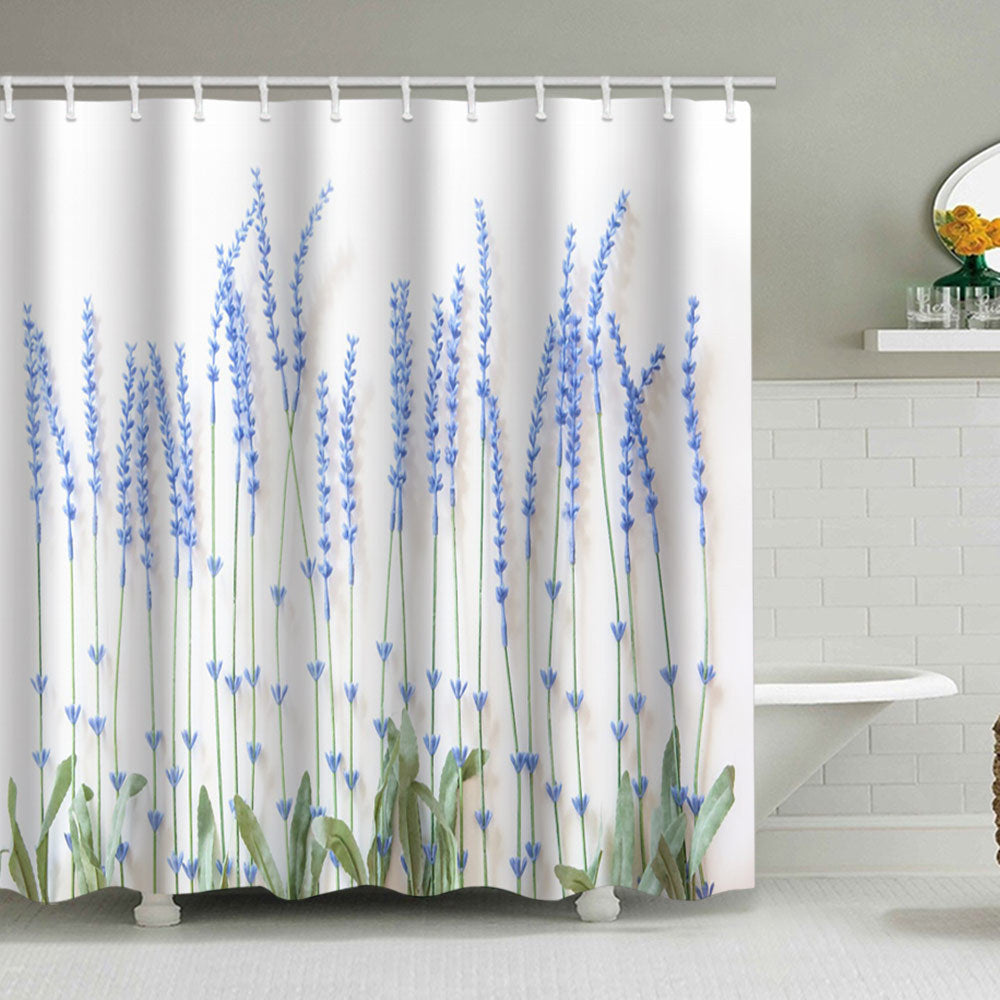 Floral Lavendel Muster Duschvorhang Brehn
