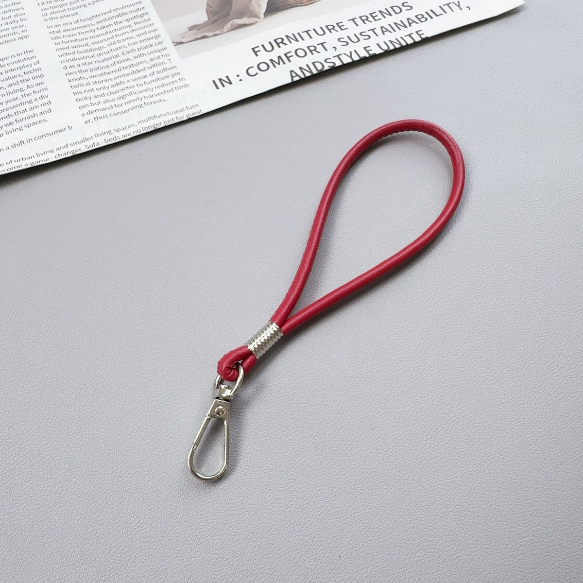 Premium Silikon Loop Schlüsselanhänger Halter Brehn