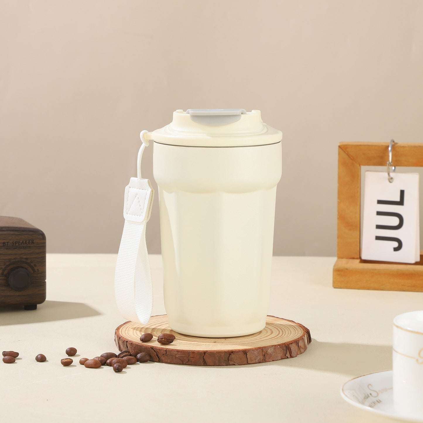 Damen Isolierbecher mit griffigem Tragegurt Brehn