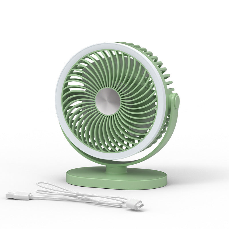 Damen tragbarer Tischventilator mit LED-Ring Beleuchtung Brehn