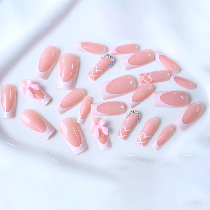 Elegante Französische Spitzen Acryl-Nagelverstärkungen Brehn