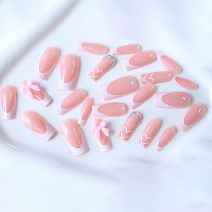Elegante Französische Spitzen Acryl-Nagelverstärkungen Brehn
