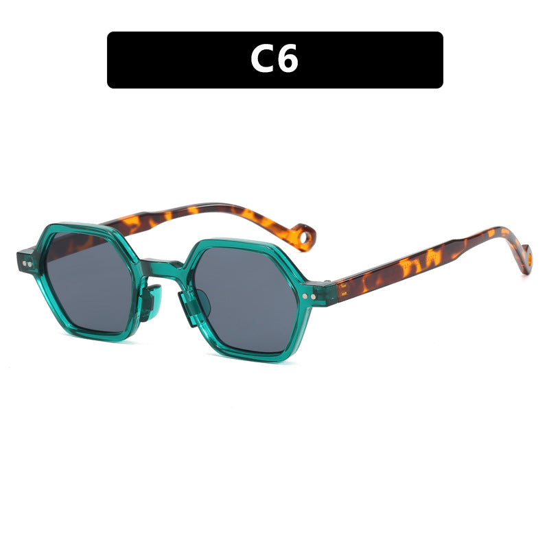 Damen hexagonale Sonnenbrille im modernen Design mit schützenden Gläsern Brehn