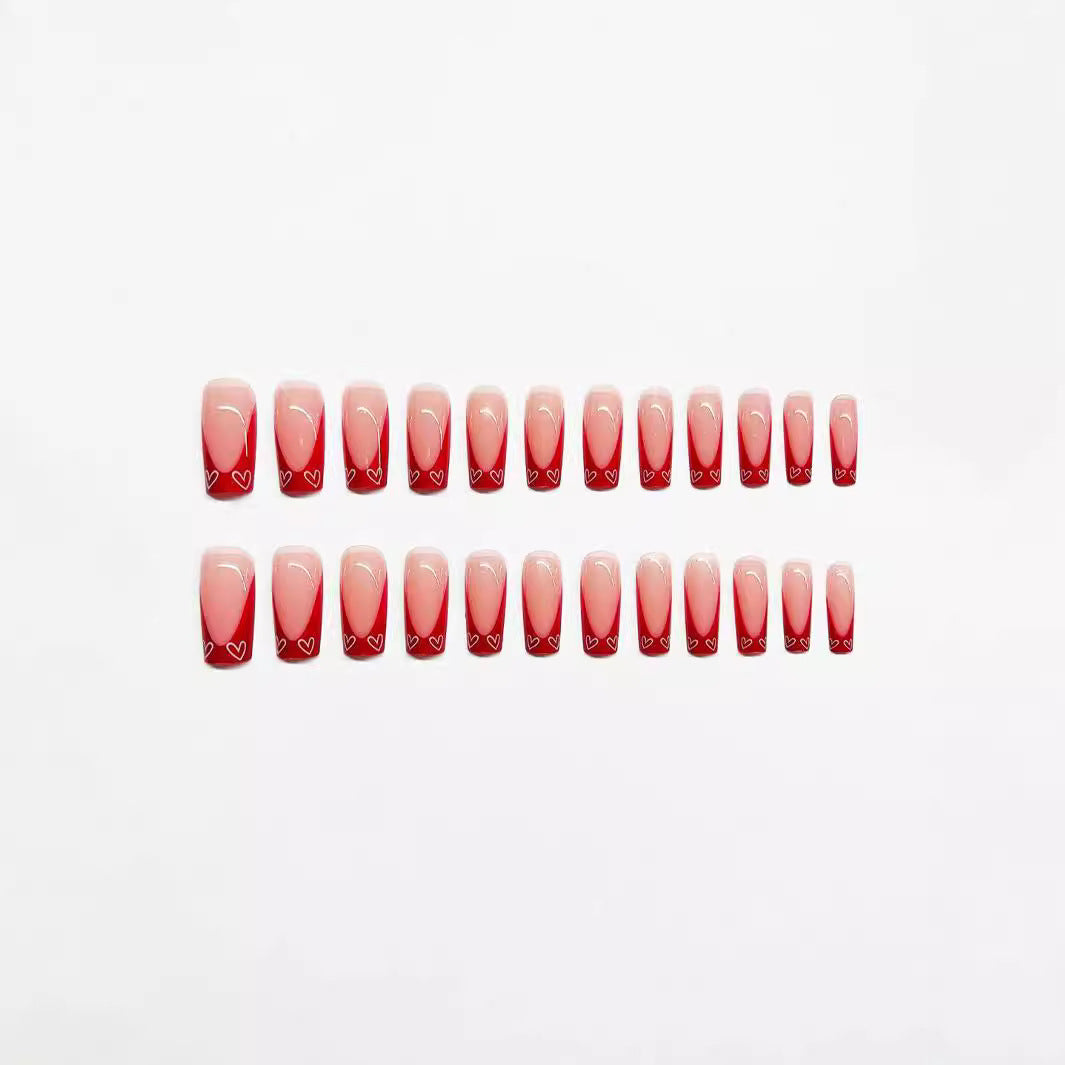 Kreative French Tip Nagelkunst Verlängerungen Brehn