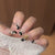 Elegante Blumendruck-Nagelkunst Brehn
