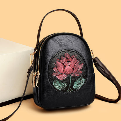 Künstlerisch Floral Prägung Handtasche
