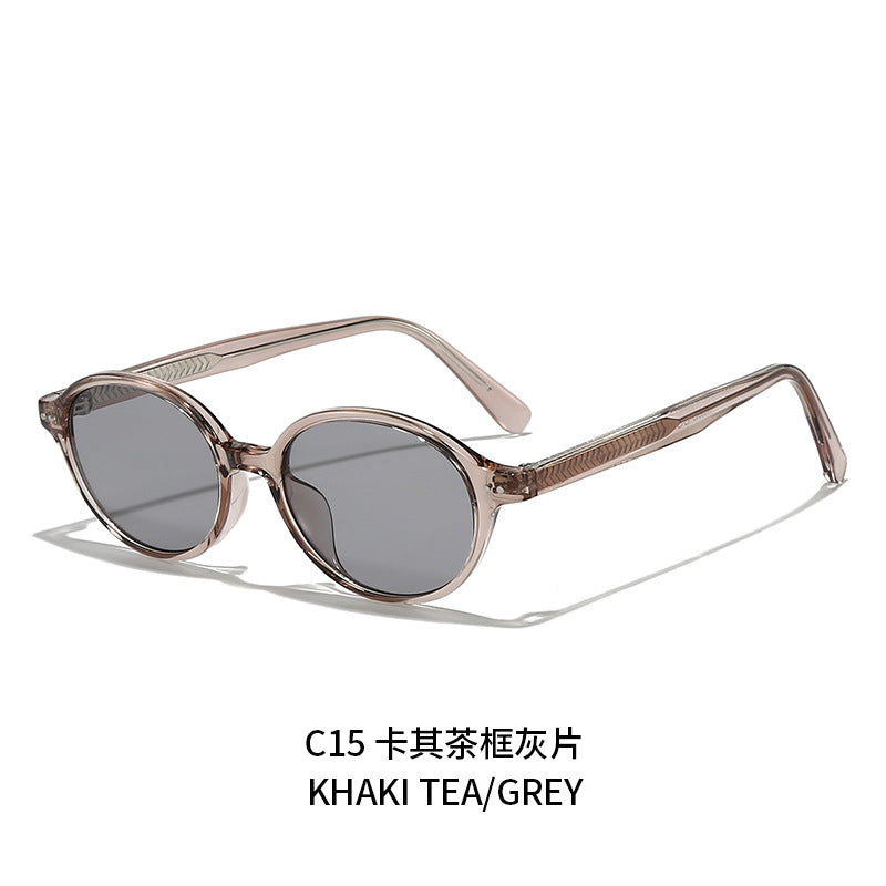 Damen runde Sonnenbrille mit modernem, stylish Rahmen Brehn