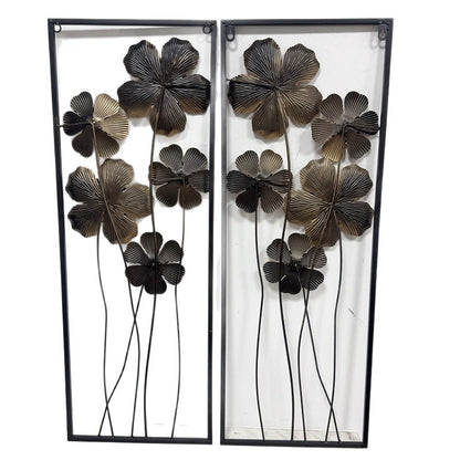 Künstlerische florale Wandmetalldekoration Brehn