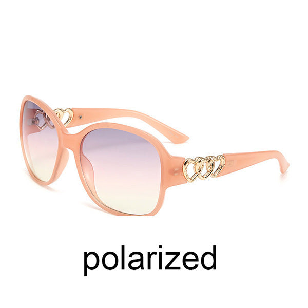 Damen elegante Sonnenbrille mit exquisite Rahmenverzierung Brehn