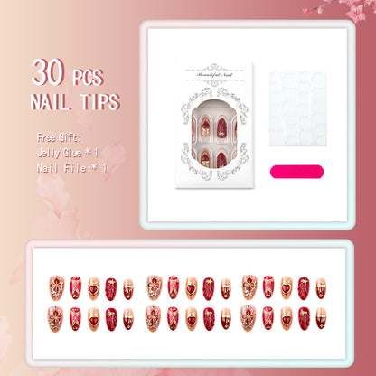 Luxuriöses dekoratives Nagelset