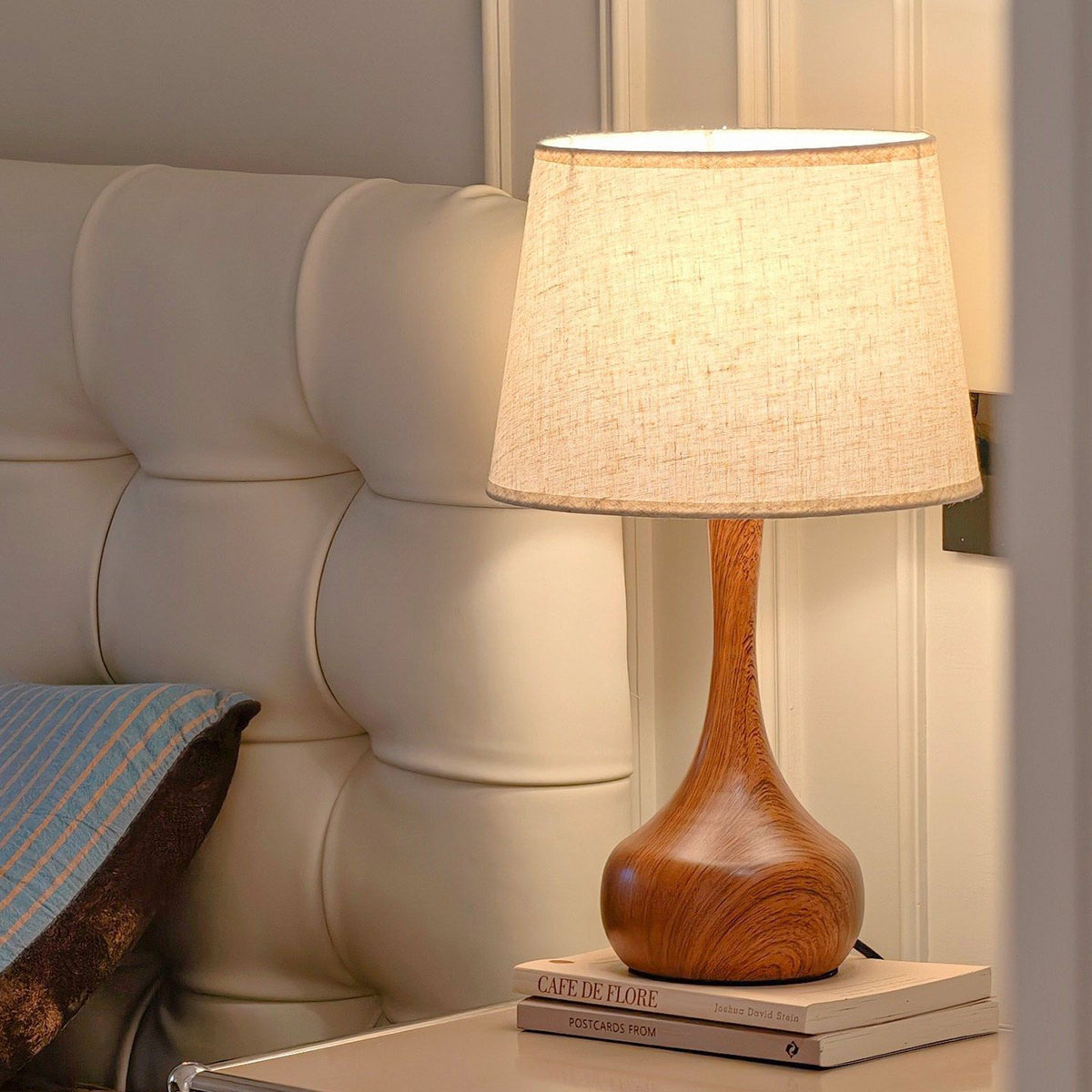 Zeitgenössische Holz Tischlampe