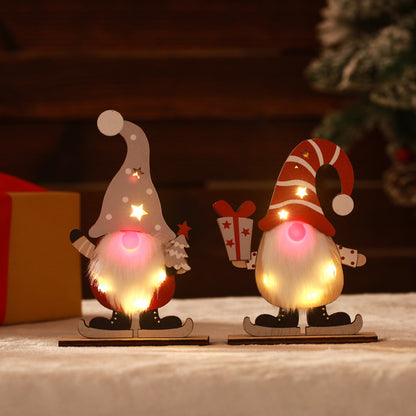 Dekorative Weihnachtsgnom mit LED-Beleuchtung Brehn